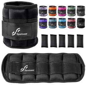 Sportneer Adjustable Ankle Weights 10-lb